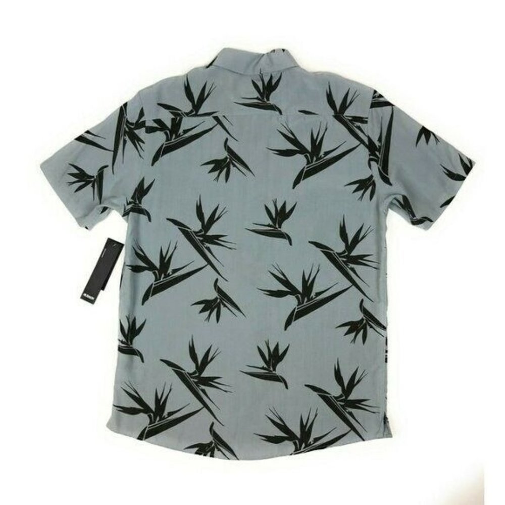Hudson Mens XL Camp Collar Printed Short Sleeve Button Front Hawaiian Shirt - Picture 2 of 8